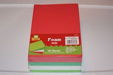 New 40 Christmas St. Nick Holiday Rectangle Sheet Kids Craft Foam FREE S/H BCR