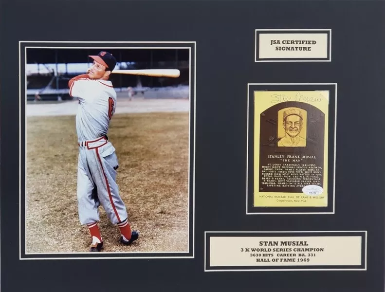 Stan Musial St. Louis Cardinals Hall of Famer Name & Number