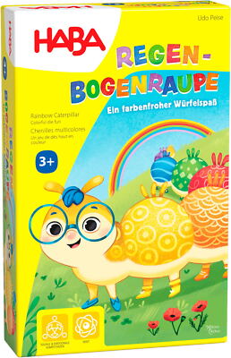 HABA Mitbringspiel Mini Legespiel Regenbogenraupe 1306985001