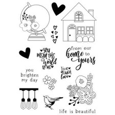 Simple Stories Clear Stamps - "So Happy Together" S-8, NEW