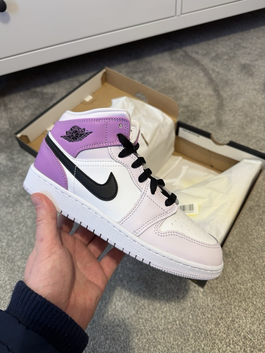 ✓ Air Jordan 1 Mid GS Barely Grape 🍇 DQ8423501 Size UK3.5 - Brand New | eBay UK