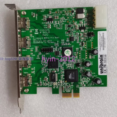 1pcs Used unibrain Fireboard800-e 1394b pcIe card