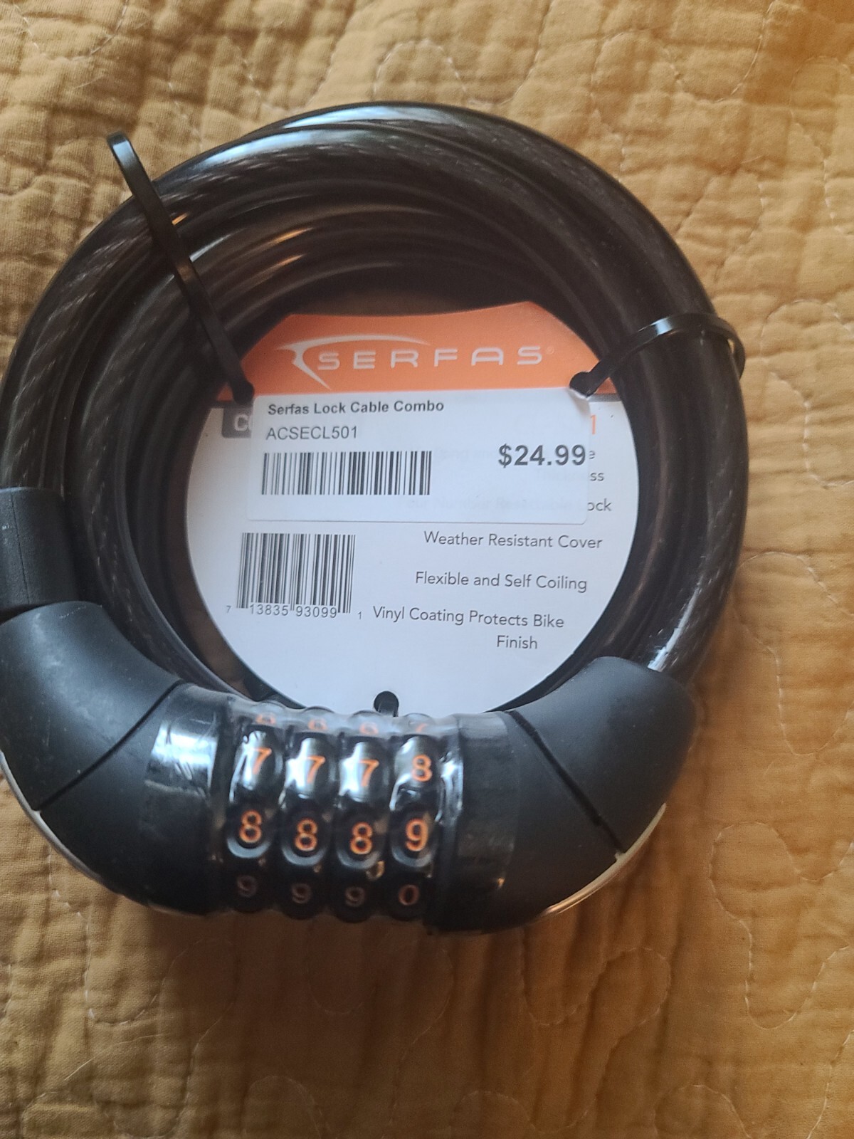 Serfas CL-501 Combination Coiled Lock bike lock brand new | eBay