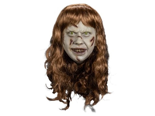 The Exorcist Deluxe Regan Plastic Mask Trick Or Treat Studios Halloween Costume - Picture 3 of 6