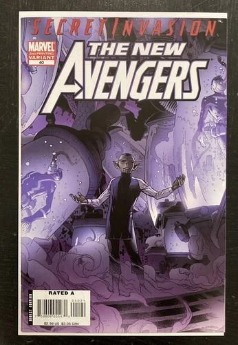 NEW AVENGERS #40 2nd PRINT 1ST SKRULL QUEEN VERANKE MARVEL Secret Invasion 2008