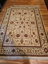 Karastan Rug 6x8 English Manor Stratford Pattern Wool Brighton Vintage Carpet