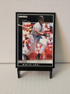 1992 Score Pinnacle #1 Frank Thomas Chicago White Sox BLACK BORDER