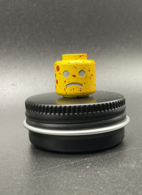 Zero Feud Medium Halloween Yellow Killer Brickman Bead Cerakoted Aluminum EDC