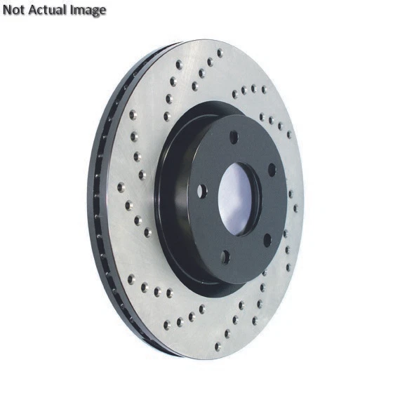 PAR traseiro Stoptech rotor de freio a disco para 2006-2007 Mercedes-Benz ML500 (45857) - Imagem 2 de 2