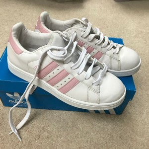 adidas white lace trainers