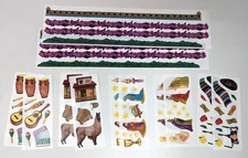 Creative Memories Las Americas Travel Celebration Scrapbook Stickers 12 Lot DW22