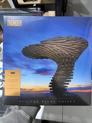 Thunder: All The Right Noises (blaues & orangefarbenes Vinyl) neu - kleines unvollkommenes Cover
