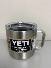 Stainless YETI® 14oz Coffee Magslider - Authentic Brand New Stainless Steel