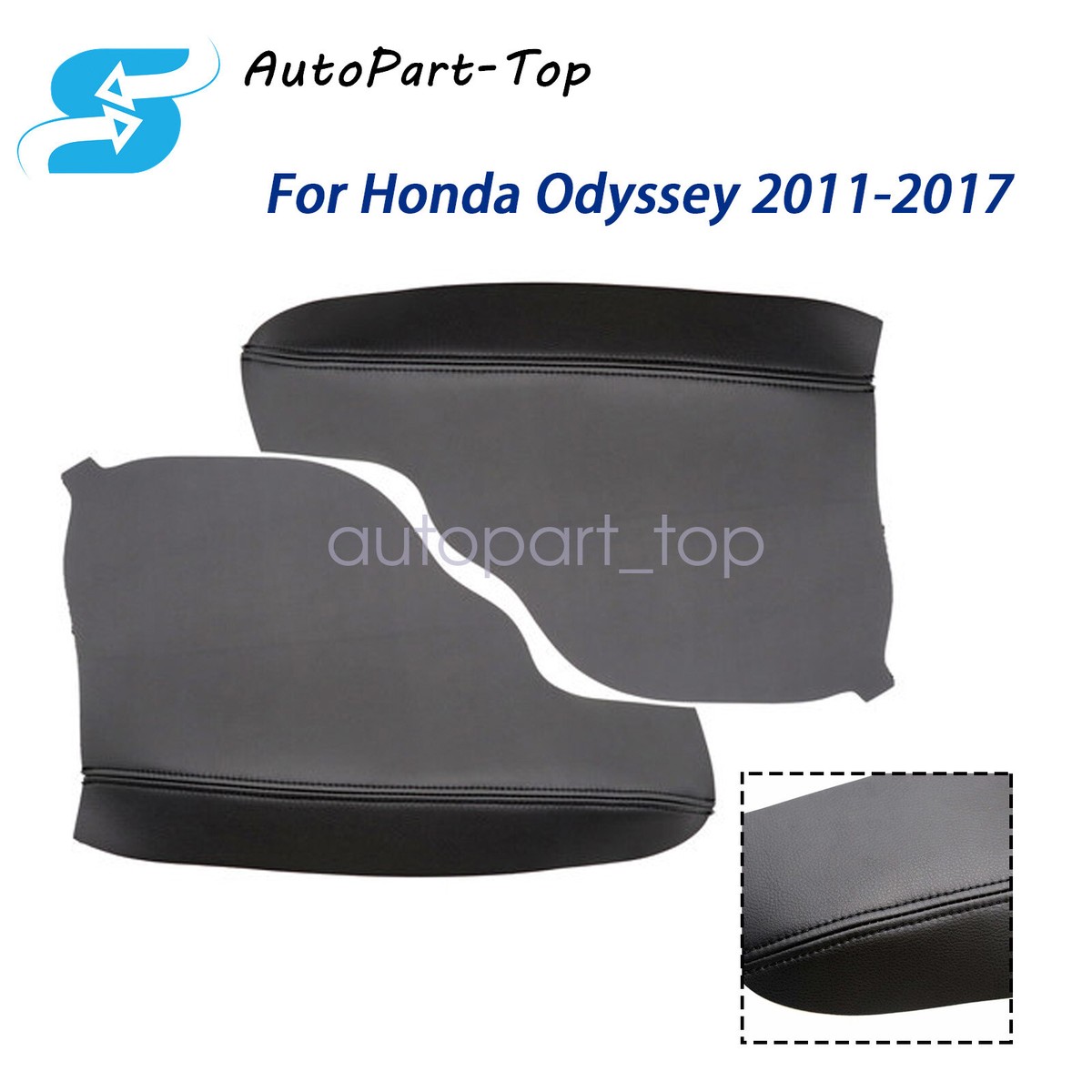 Door Armrest Leather For HON&DA For Odyssey 2011-2017 Black 2pcs - Foto 9