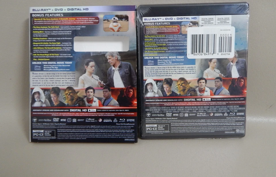 Star Wars: Episode VII: The Force Awakens (Blu-ray 2016) Widescreen w/ Slipcover - Image 2 of 4