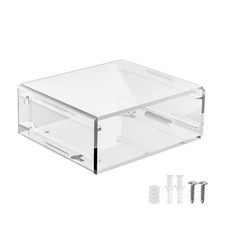 Fit for Mac Mini M4 2024 Acrylic Case Stand Desk Bottom Wall Storage Base