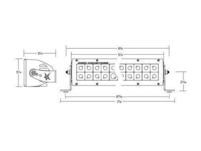 Rigid 980033 for SRQ- Flush Mount- Diffused- Back Up Light Kit