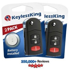 2 Replacement Remote Car Key Fob For Mazda 2 5 Cx-7 Cx-9 Bgbx1t478ske125-01