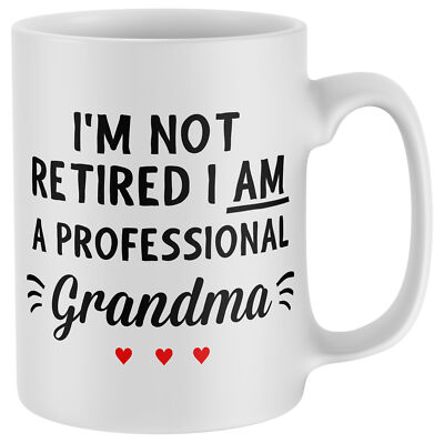 Ich bin nicht im Ruhestand Ich bin eine professionelle Oma Tasse lustig Muttertag ihr Nan Nan...