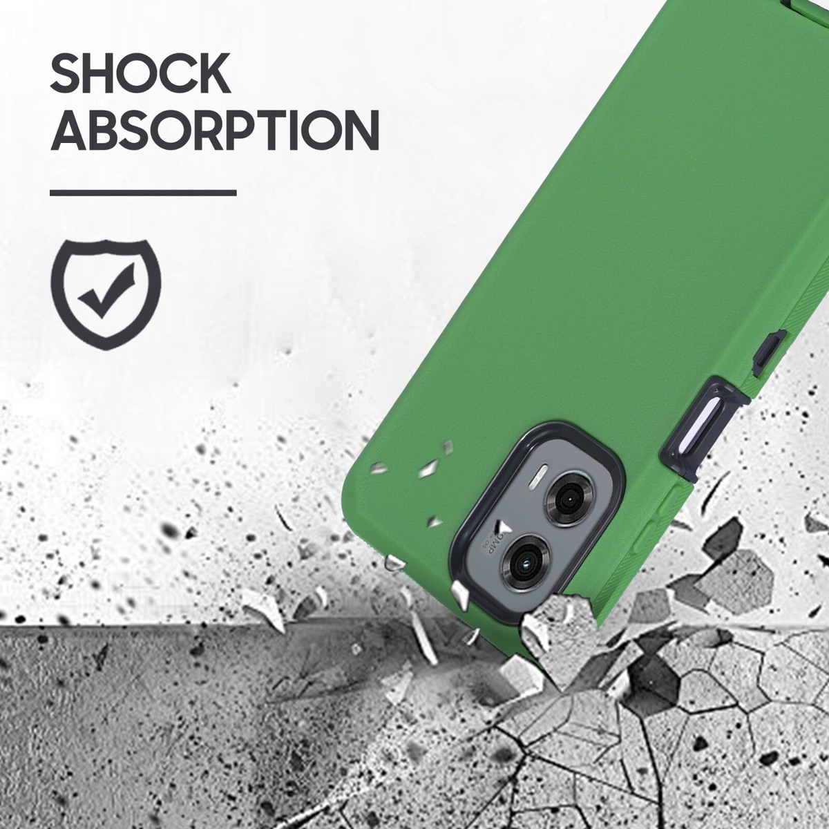 Antipioggia Moto Oj Custodia Ultraresistente Per Motorola Moto G Power 5G 2024 – Stile Defender Con Protezione Schermo Inclusa Screen Protector - Foto 6