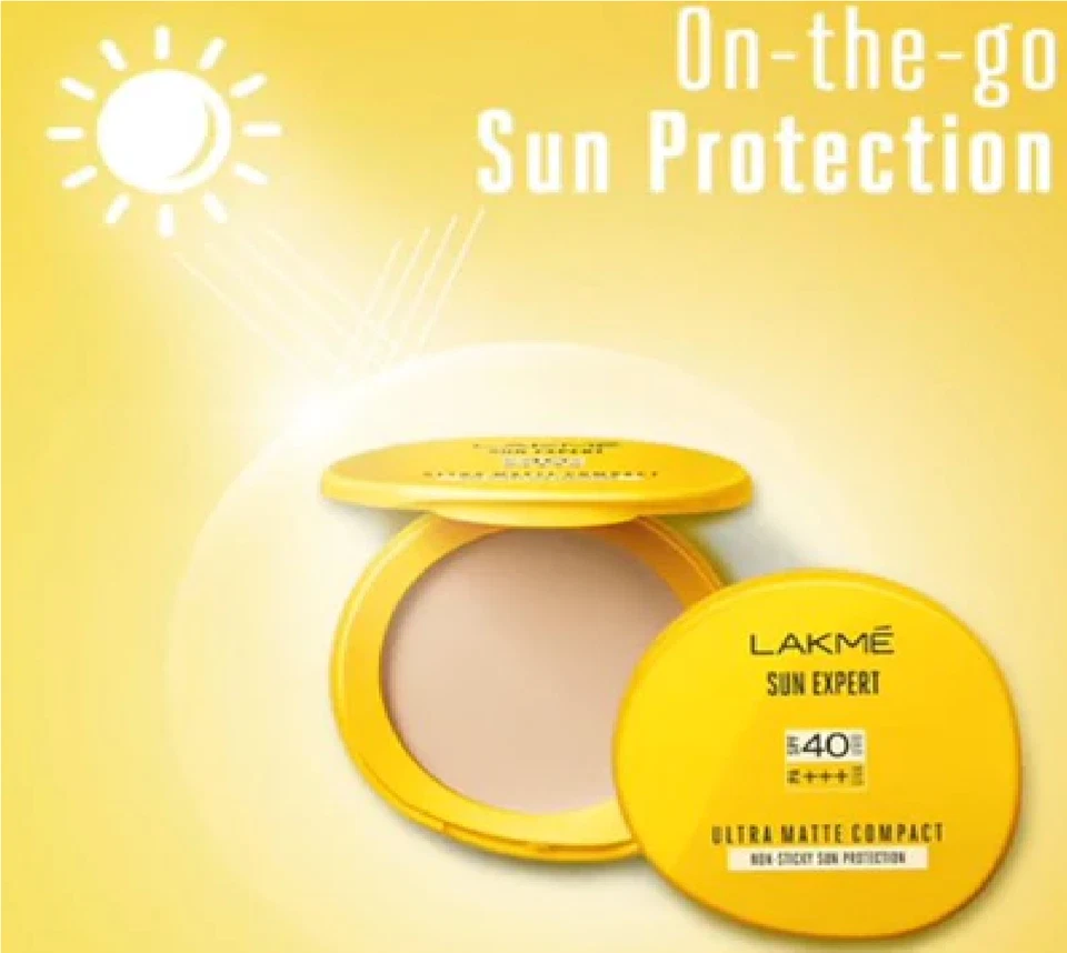 Lakme Sun Expert Ultra Matte SPF 40 PA+++ Compact Gives Even-Tone Complexion, 7g - Image 3 of 3