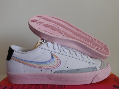 NIKE BLAZER LOW  77 VNTG VINTAGE BT ''BE TRUE'' WHITE-MULTI SZ 10 [DD3034-100]