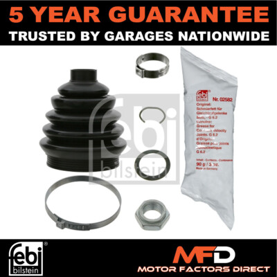 Fits VW Golf Caddy Polo Scirocco Seat Ibiza Febi Front CV Joint Boot Set