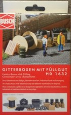 Busch   1632    (Spur HO)   Gitterboxen - Bausatz + OVP  (unbenutzt)