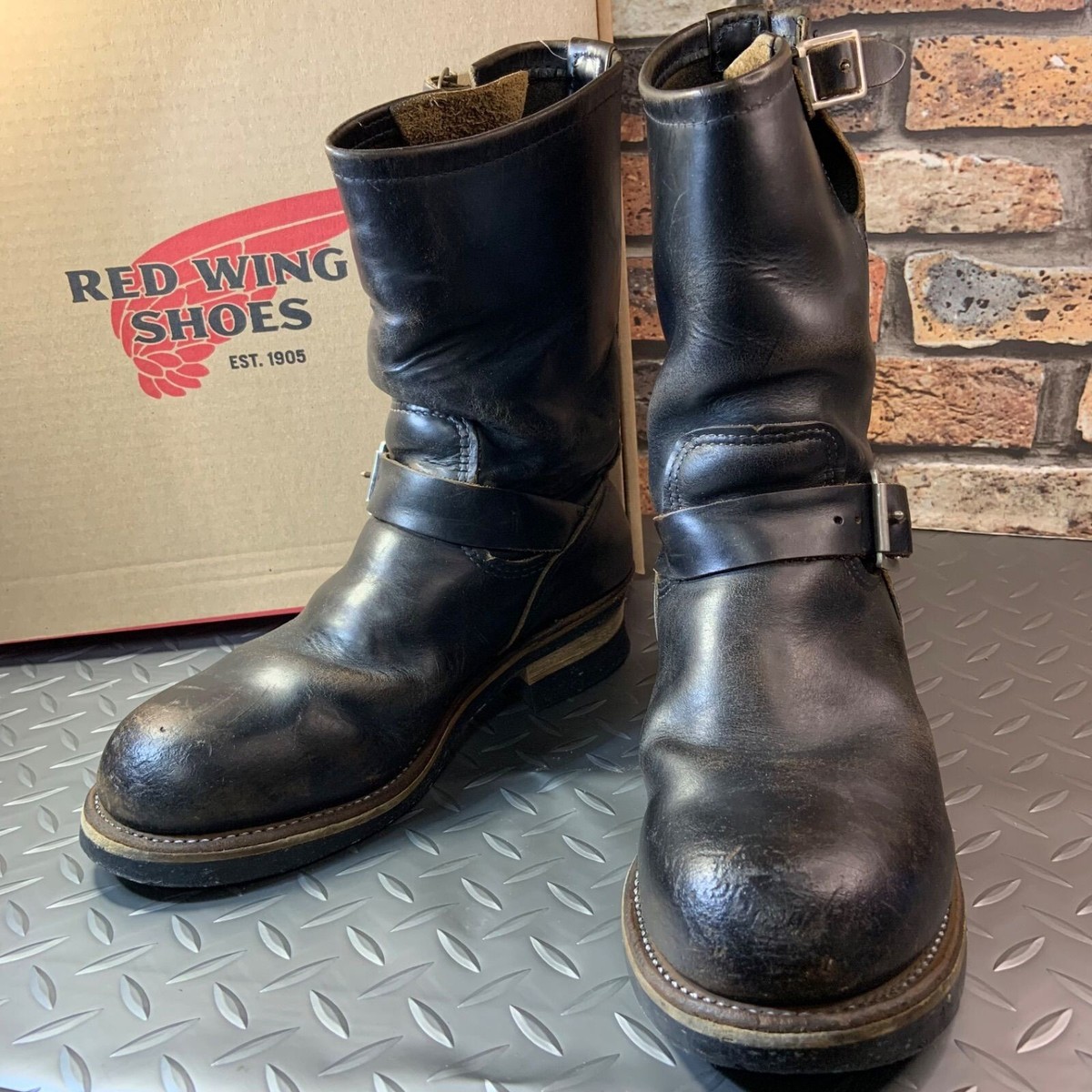 靴 RED WING SHOES 25cm #2268 pt91 Boots REDWING 2268 Genuine Heel Newly Replaced Engineer Boots PT91