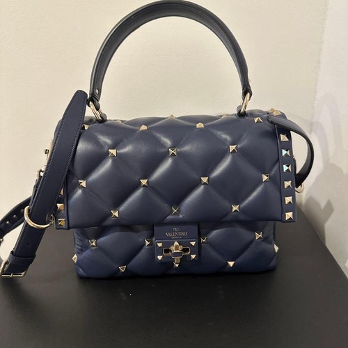 Valentino Studs Bag Navy