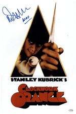 Clockwork Orange Malcolm McDowell Autograph Autographed 12x18 Poster Photo
