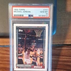 Topps 1992 Michael Jordan #141 Chicago Bulls Basketball Card PSA 10 Base Set