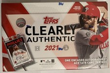 2021 Topps Clearly Authentic Baseball Box - Hobby