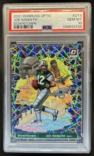 2021 Panini Donruss Optic Joe Namath Downtown! SSP #DT-4 Jets PSA 10 GEM MINT