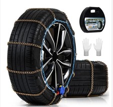 Auto Tightening Snow Chains For Cars Suvs Pickup Trucks Set Of 2 Aln130 Nib Auto Tightening Snow Chains For Cars Suvs Pickup Trucks Set Of 2 Aln130 Nib