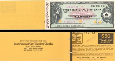 $50 Dollar - First National City Bank of New York - Later known as