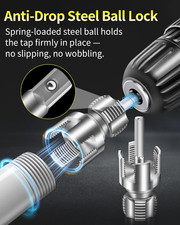 3 PCS Internal External Pipe Threading Tool Set 1/2 3/4 1 PVC Plastic Pipe Drill