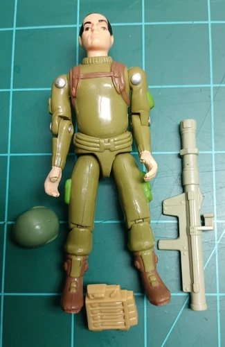 Vintage GI Joe 1982 Zap Figure with Straight Arms and Accessories
