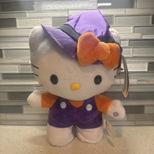 New Hello Kitty Halloween Orange & Purple Witch Side Stepper Spooky Musical Toy