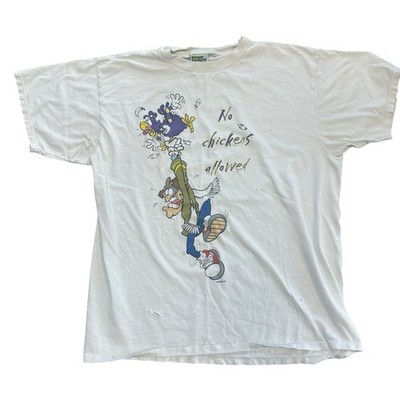 Rare Vintage MGM GRAND Sky Screamer No Chickens Allowed 1993 1997 T Shirt 90s