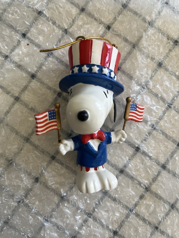 Snoopy Patriotic Ornament July 4th