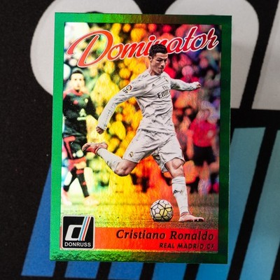 Cristiano Ronaldo - 2016-17 Panini Donruss - Green Dominator Holographic