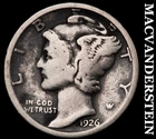 1926 Silver Mercury Dime-Scarce Better Date No Reserve #i6627
