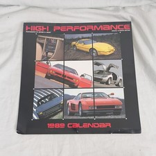 High Performance Cars Calendar Vintage 1989 Photography by David Gooley 11 x 14"