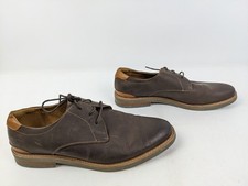 Florsheim HIGHLAND Mens 14272-215 Brown Leather Lace Up Plain Toe Oxford 10.5