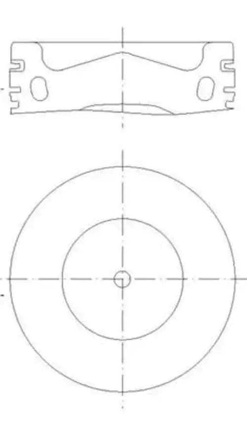 Engine piston Coated 028 PI 00158 002 MAHLE for SEAT AUDI VW SKODA