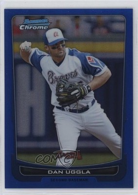 2012 Bowman Chrome Blue Refractor 81/250 Dan Uggla #142 7eo