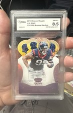 2013 Panini Crown Royale Bronze Holo Die-Cut Crown 232/299 JJ Watt #42 GMA 8.5