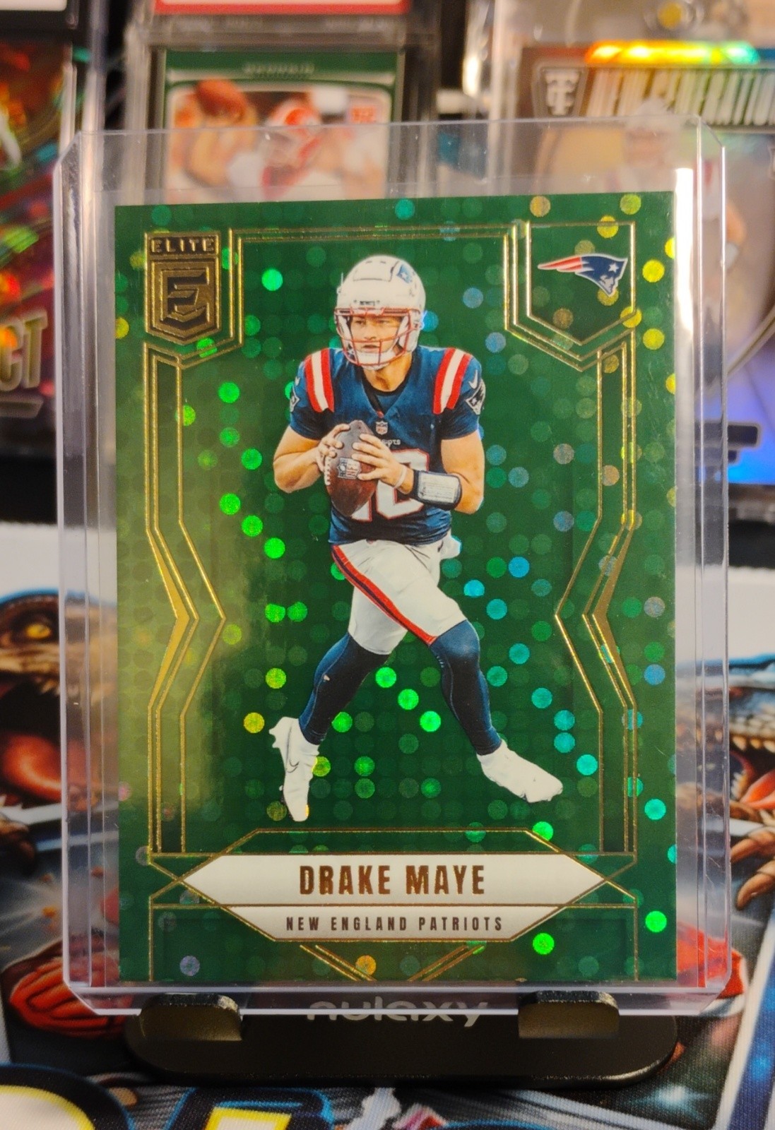 2025 Panini Donruss Elite - Drake Maye #65 Green Disco