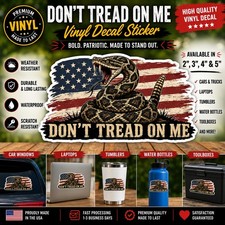 Dont Tread On Me Gadsden Flag 2a Rattlesnake Vinyl Decal Car Truck Sticker